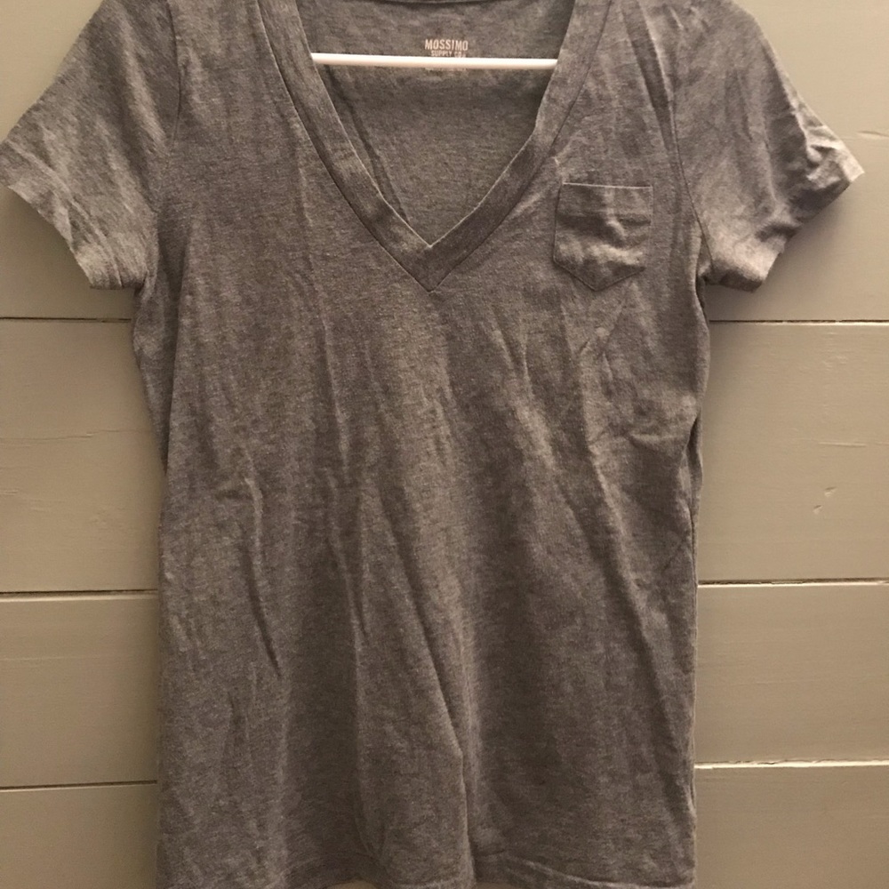 Target brand. V-neck. Grey w/ pocket